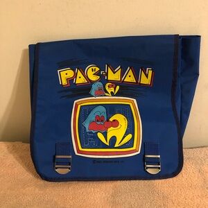 Vintage 1982 Midway Mfg Pac-Man Book Bag Made in Taiwan
